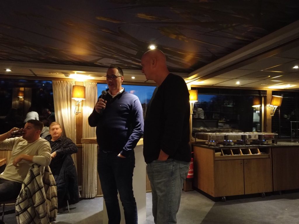 Tijdens Nebrin bijeenkomst dankwoord door Martijn Kooijman aan Fred Buursma